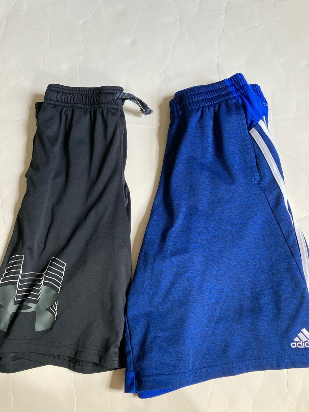 Boys XL Teen 14 16 shorts bundle lot of two EUC Under Armour Adidas